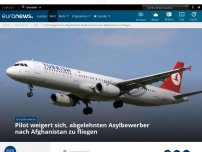 Bild zum Artikel: Pilot weigert sich, abgelehnten Asylbewerber nach Afghanistan zu fliegen