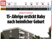 Bild zum Artikel: Horror-Tat in Bochum - 15-Jährige erstickt Baby nach heimlicher Geburt