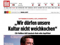 Bild zum Artikel: Guttenbergs Burka-No-Go - „Wir dürfen unsere Kultur nicht weichkochen“