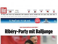 Bild zum Artikel: „Das war einfach nur geil“ - Ribéry-Party mit Balljunge