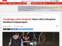 Bild zum Artikel: 16-Jähriger unter Verdacht: Mann (40) in Bergisch Gladbach totgeprügelt
