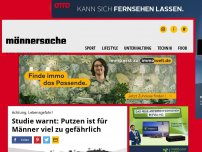 Bild zum Artikel: Studie warnt: Putzen ist für Männer viel zu gefährlich! | Männersache