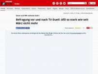 Bild zum Artikel: Union und SPD verlieren leicht - Wahltrend nach TV-Duell: AfD so stark wie seit März nicht mehr