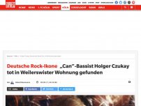 Bild zum Artikel: Deutsche Rock-Ikone: „Can“-Bassist Holger Czukay tot in Weilerswister Wohnung gefunden
