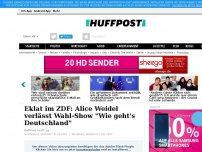 Bild zum Artikel: Eklat im ZDF - Alice Weidel verlässt Wahl-Show 'Wie geht's Deutschland'