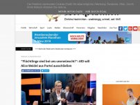 Bild zum Artikel: 'Flüchtlinge sind bei uns unerwünscht!': AfD will Alice Weidel aus Partei ausschließen