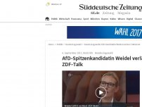 Bild zum Artikel: AfD-Spitzenkandidatin Weidel verlässt nach Streit ZDF-Talk