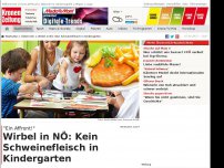 Bild zum Artikel: Wirbel in NÖ: Kein Schweinefleisch in Kindergarten