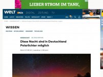 Bild zum Artikel: Seltenes Ereignis: Diese Nacht sind in Deutschland Polarlichter möglich
