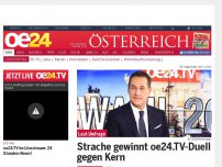 Bild zum Artikel: Strache gewinnt oe24.TV-Duell gegen Kern