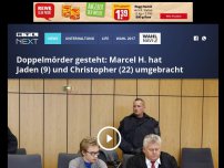 Bild zum Artikel: Doppelmörder gesteht: Marcel H. hat Jaden (9) und Christopher (22) umgebracht