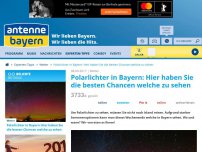 Bild zum Artikel: Polarlichter in Bayern: Hier habt ihr die besten Chancen welche zu sehen