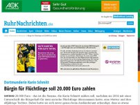 Bild zum Artikel: Bürgin für Flüchtlinge soll 20.000 Euro zahlen