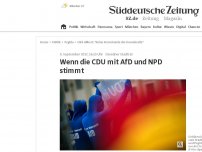 Bild zum Artikel: Wenn die CDU mit AfD und NPD stimmt