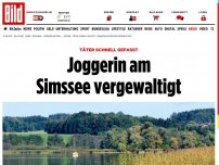 Bild zum Artikel: Täter schnell gefasst - Joggerin am Simssee vergewaltigt