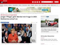 Bild zum Artikel: „Wahlarena mit Angela Merkel“ im Live-Ticker - Vor vier Jahren brachten sie die Bürger ins Stottern: Wie schlägt sich Merkel diesmal?