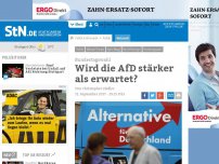 Bild zum Artikel: Bundestagswahl: Wird die AfD stärker als erwartet?