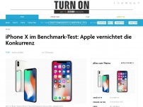 Bild zum Artikel: iPhone X im Benchmark-Test: Apple vernichtet die Konkurrenz