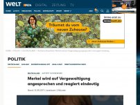 Bild zum Artikel: Merkel in Rosenheim: 'Wir werden alles für die Sicherheit tun'
