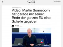 Bild zum Artikel: Video: Martin Sonneborn hat gerade mit seiner Rede der ganzen EU eine Schelle gegeben