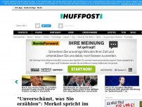 Bild zum Artikel: 'Unverschämt, was Sie erzählen': Merkel spricht im ZDF über die Rente - bis eine Zuschauerin die Beherrschung verliert