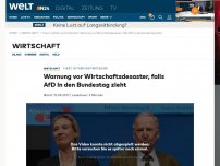 Bild zum Artikel: Fuest, Hüther und Fratzscher: Warnung vor Wirtschaftsdesaster, falls AfD in den Bundestag zieht
