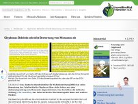 Bild zum Artikel: Glyphosat: Behörde schreibt Bewertung von Monsanto ab