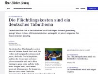 Bild zum Artikel: Die Flüchtlingskosten sind ein deutsches Tabuthema