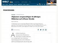 Bild zum Artikel: Landkreis München: Afghanen vergewaltigen 16-jähriges Mädchen auf offener Straße