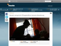 Bild zum Artikel: Merkel verspricht Pflegekräften bessere Bezahlung
