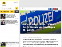 Bild zum Artikel: Höhenkirchen-Siegertsbrunn: Junge Männer vergewaltigen 16-Jährige