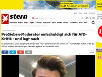 Bild zum Artikel: Thore Schölermann: ProSieben-Moderator entschuldigt sich für AfD-Kritik - und legt nach