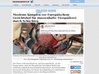 Bild zum Artikel: Moslems kämpfen vor Europäischem Gerichtshof für massenhafte Tierquälerei durch Schächten