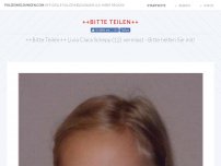 Bild zum Artikel: ++Bitte Teilen++ Livia Clara Schepp (12) vermisst - Bitte helfen Sie mit!