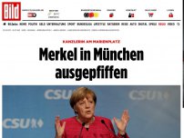Bild zum Artikel: Kanzlerin am Marienplatz - Merkel in München ausgepfiffen