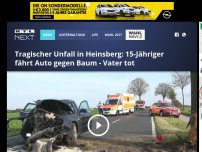 Bild zum Artikel: Tragischer Unfall in Heinsberg: 15-Jähriger fährt Auto gegen Baum - Vater tot