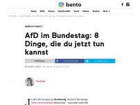 Bild zum Artikel: AfD im Bundestag: 8 Dinge, die du jetzt tun kannst