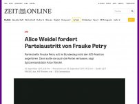 Bild zum Artikel: AlfD: Frauke Petry will nicht der AfD-Fraktion angehören