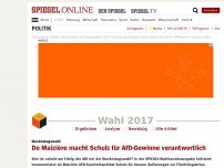 Bild zum Artikel: Bundestagswahl: De Maizière macht Schulz für AfD-Gewinne verantwortlich