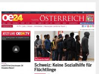 Bild zum Artikel: Schweiz: Keine Sozialhilfe für Flüchtlinge