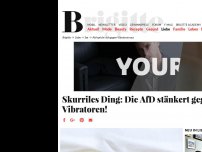 Bild zum Artikel: Skurriles Ding: Die AfD stänkert gegen Vibratoren! 