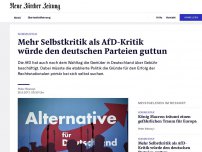 Bild zum Artikel: Mehr Selbstkritik als AfD-Kritik würde den deutschen Parteien guttun