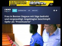 Bild zum Artikel: Frau in der Siegaue mit Säge bedroht und vergewaltigt: Angeklagter beschimpft Opfer als 'Prostituierte'
