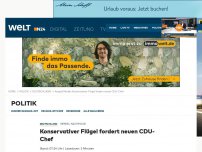Bild zum Artikel: Merkel-Nachfolge: Konservativer Flügel fordert neuen CDU-Chef