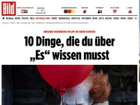 Bild zum Artikel: Heute Kinostart - 10 Dinge, die du über „Es“ wissen musst