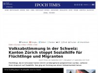 Bild zum Artikel: Volksabstimmung: Schweiz stoppt Sozialhilfe für Flüchtlinge und Migranten