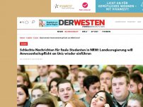 Bild zum Artikel: Schlechte Nachrichten für faule Studenten in NRW: Landesregierung will Anwesenheitspflicht an Unis wieder einführen