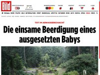 Bild zum Artikel: Tot im Abwasserschacht - Die einsame Beerdigung eines ausgesetzten Babys