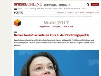 Bild zum Artikel: SPD: Nahles fordert schärferen Kurs in der Flüchtlingspolitik
