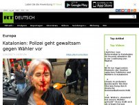 Bild zum Artikel: Katalonien: Polizei geht gewaltsam gegen Wähler vor